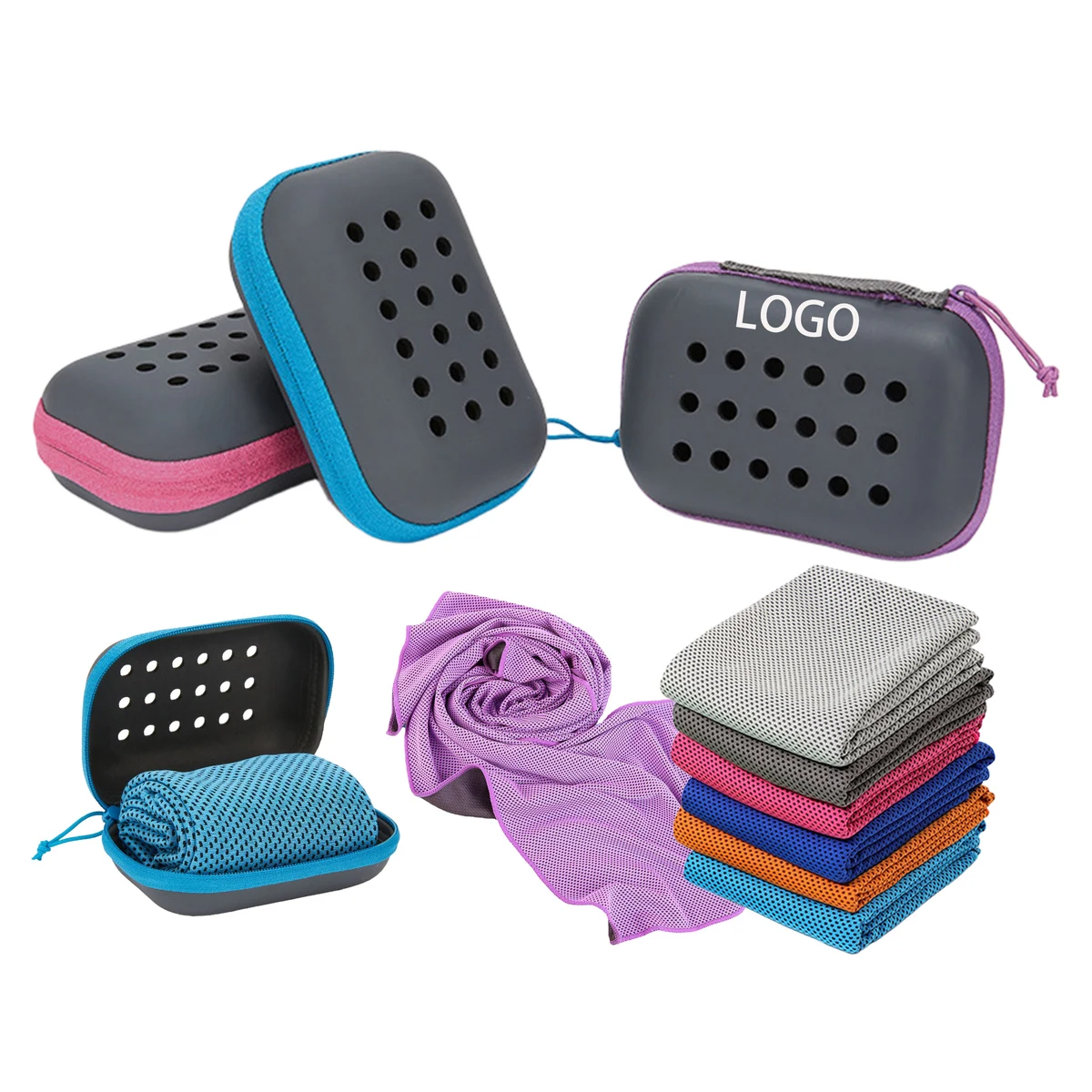 Microfiber Ice Cooling Towel For Sports Gym Yoga Outdoor 1