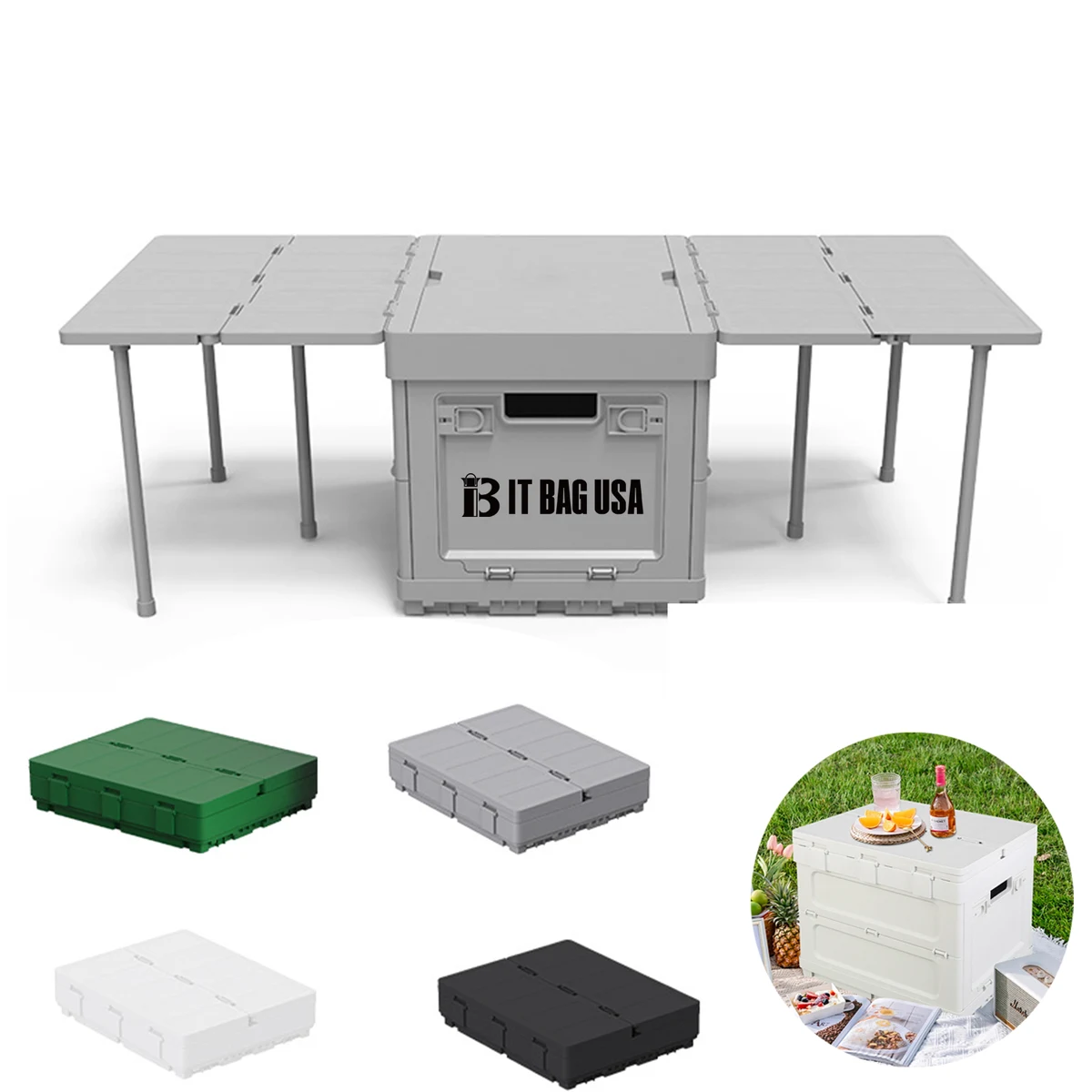 Folding Storage Box With Lid 1