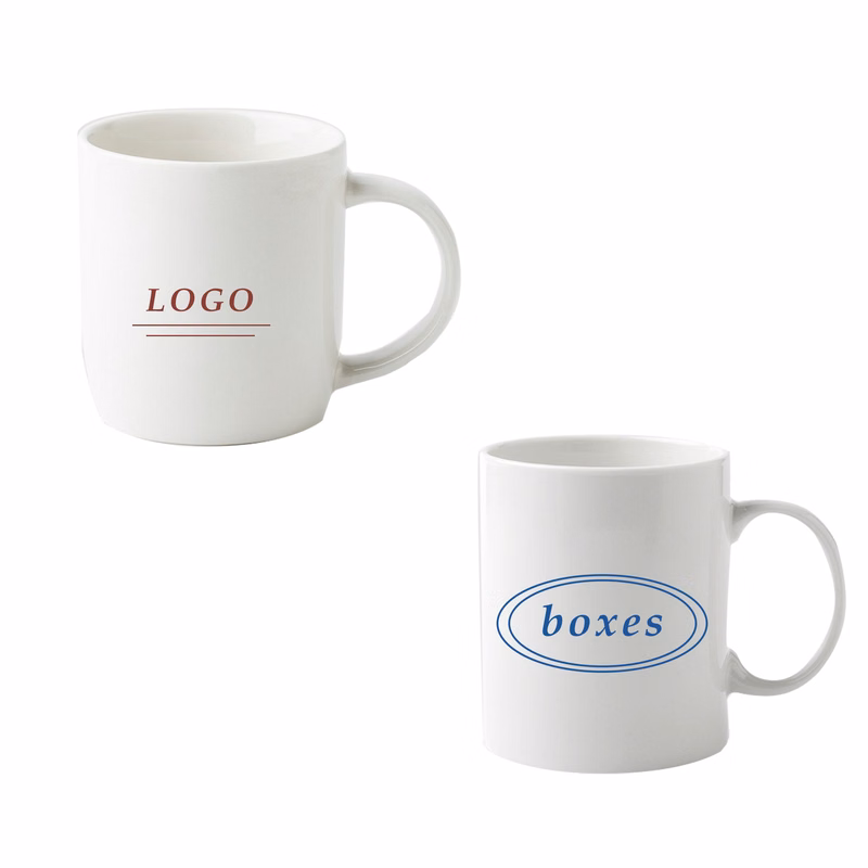 11.8 oz White Ceramic Mug