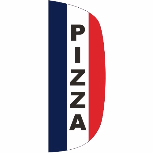 "PIZZA" 3' x 8' Message Flutter Flag
