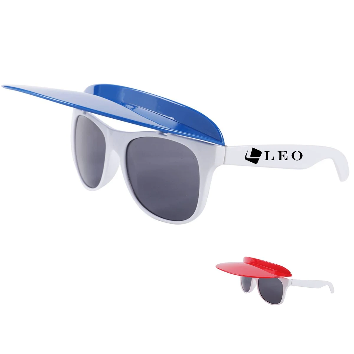 Kids Two-Tone Foldable Sunglasses w/ Brim 1