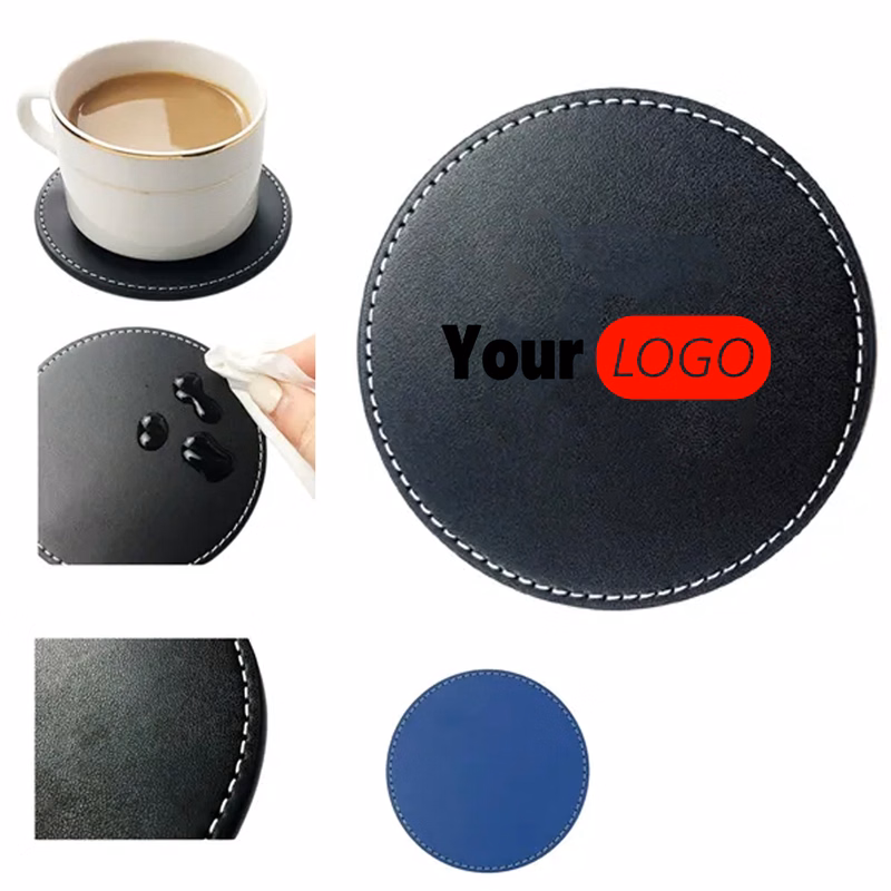 Premium PU Leather Drink Insulation Counter Pad