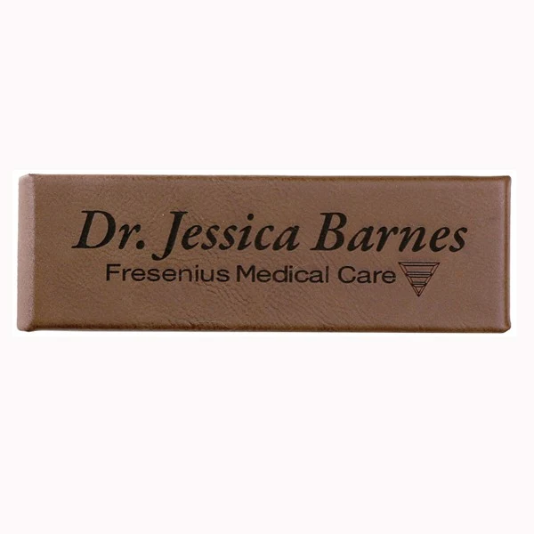 Leatherette Dual Pen Case - Dark Brown Screen Imprinted 1