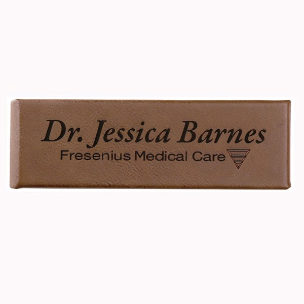 Leatherette Dual Pen Case - Dark Brown Screen Imprinted