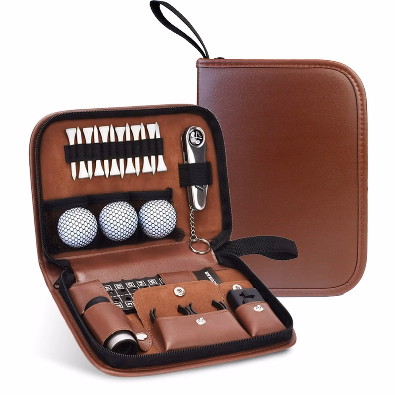 Leather Golf Accessory Bag