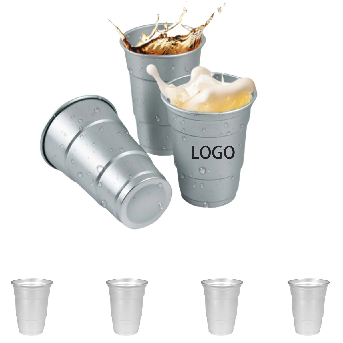 17 oz Aluminum Iced Coffee Cup 1