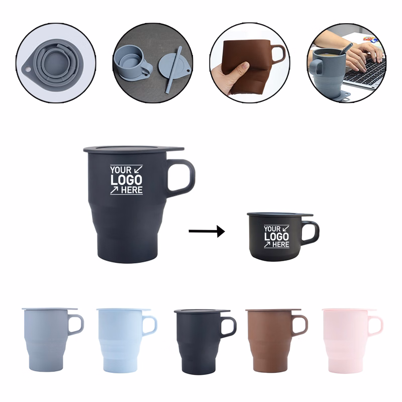 10 oz Collapsible Silicone Coffee Mug