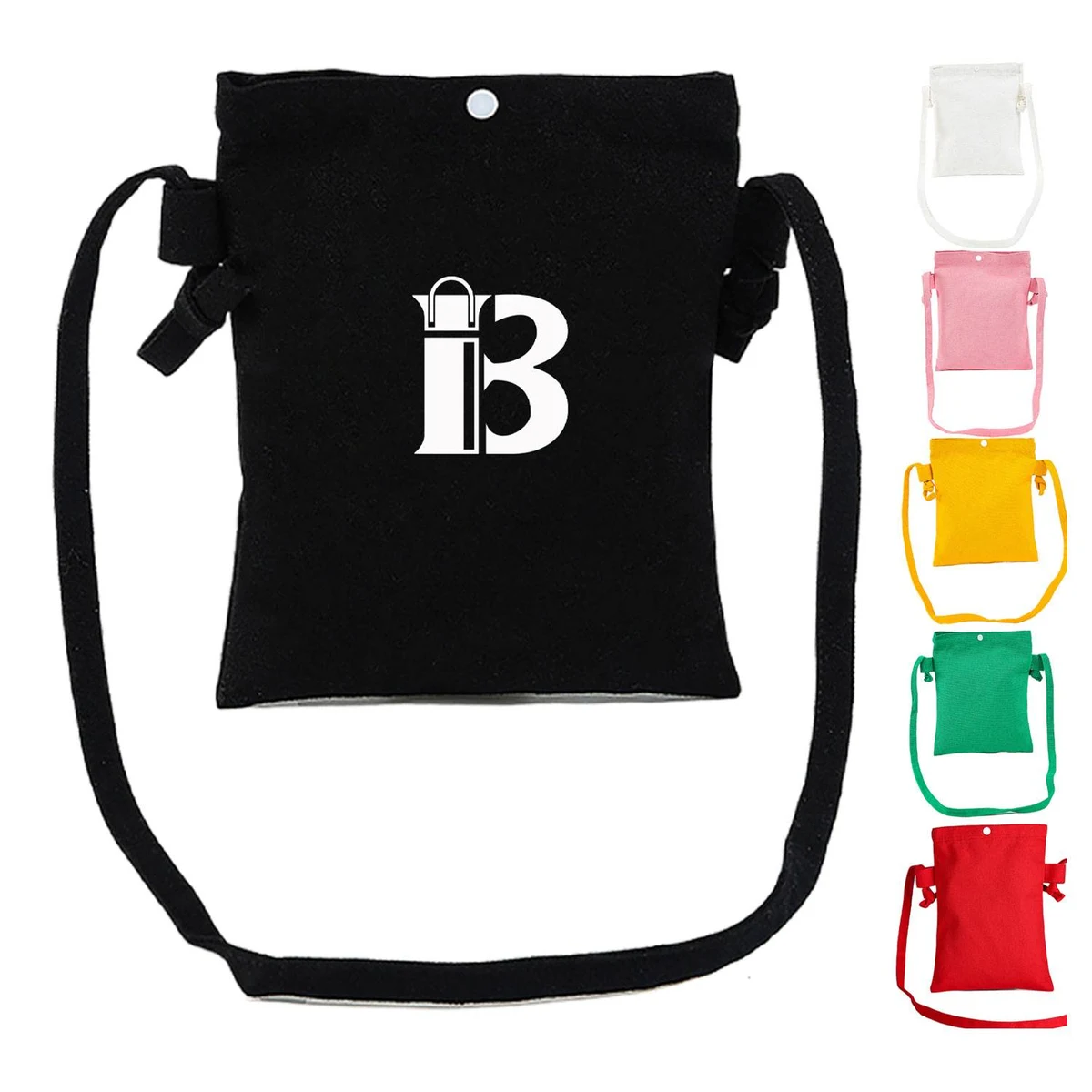 Custom Logo Mini Canvas Crossbody Shoulder Bag 1