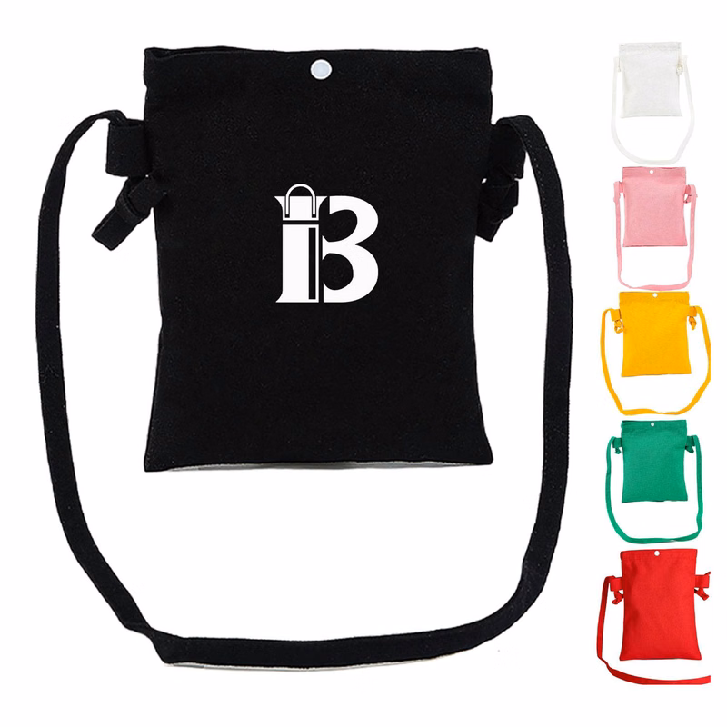 Custom Logo Mini Canvas Crossbody Shoulder Bag