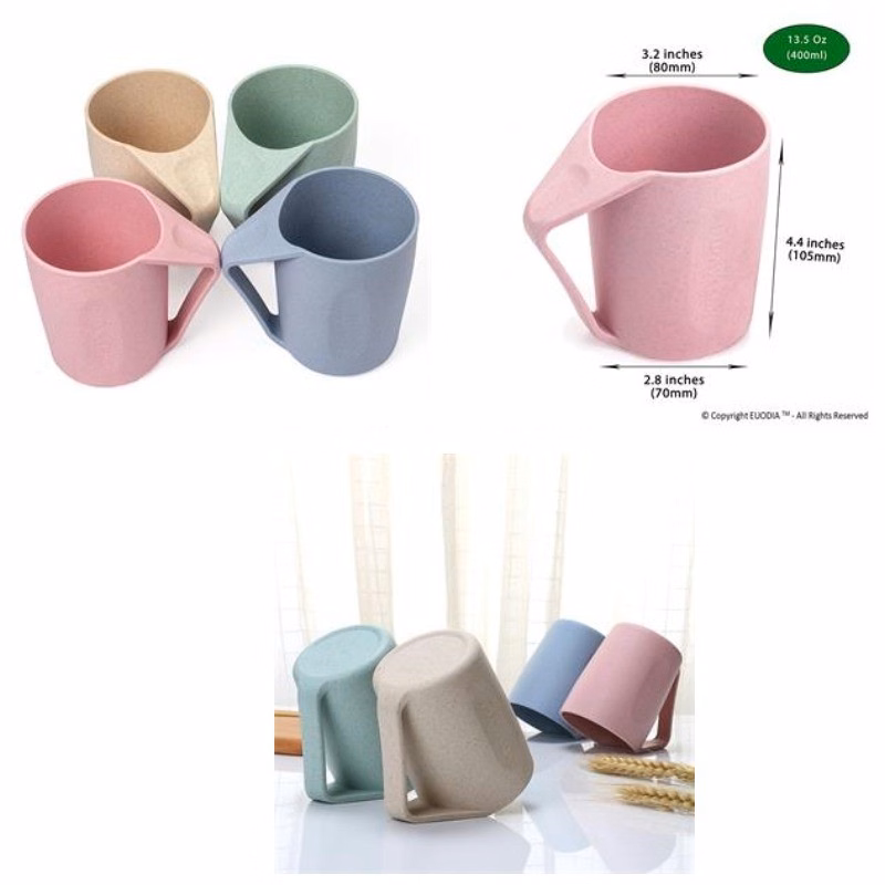 Wheat Straw Plastic Coffee Cups