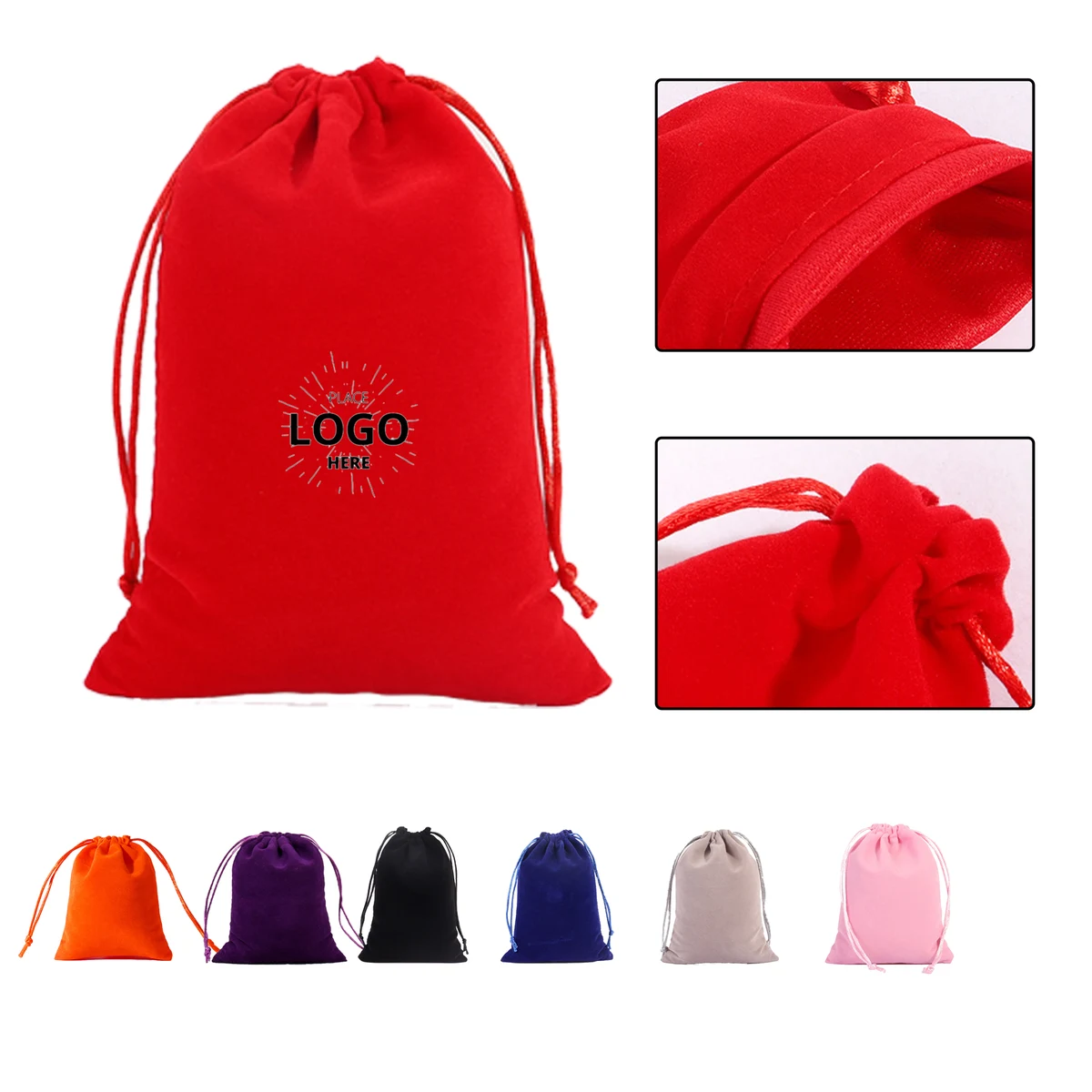 Drawstring Velvet Bag 1