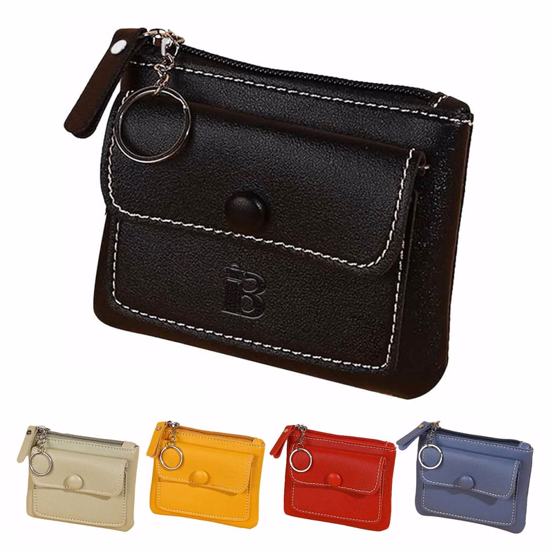 Pocket Credit Card Cases Zipper Wallet Coin Pouch Mini Purse