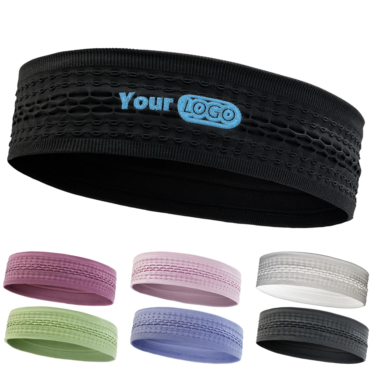 Chinlon Sports Knitted Quick Drying Headband 1