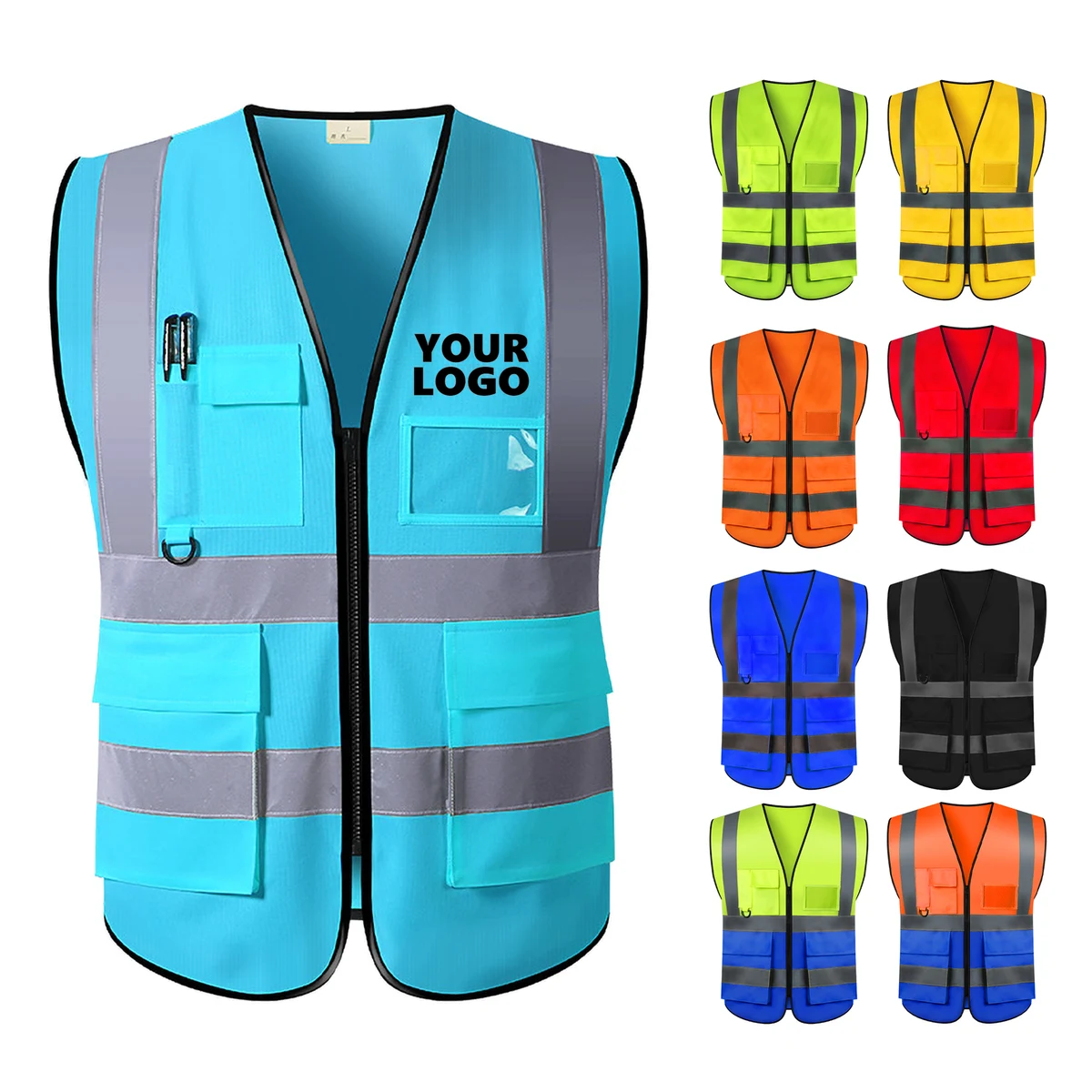 Multi Pocket Reflective Work Vest 1