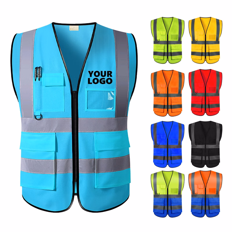 Multi Pocket Reflective Work Vest
