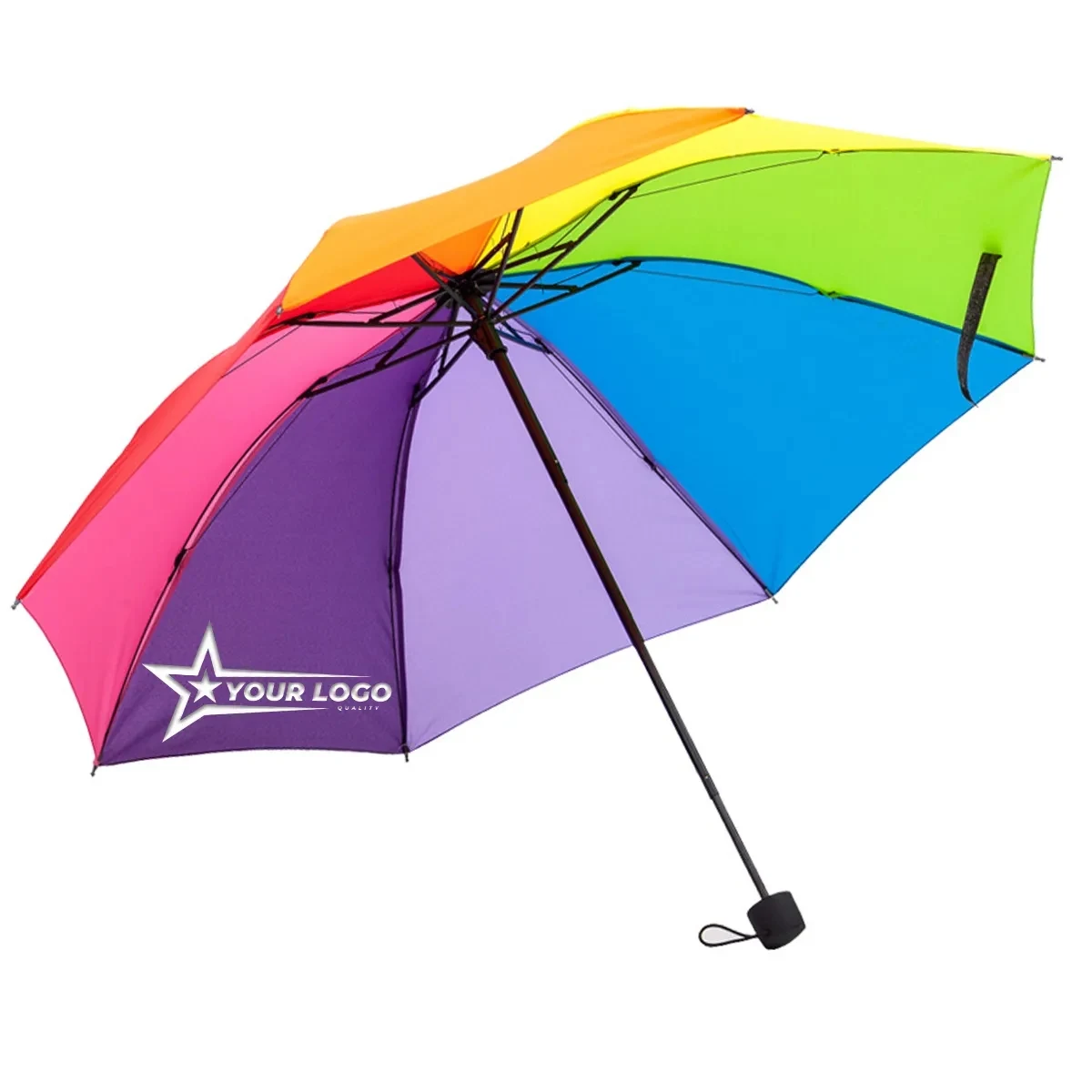 Folding Portable Travel Rainbow Umbrella 1