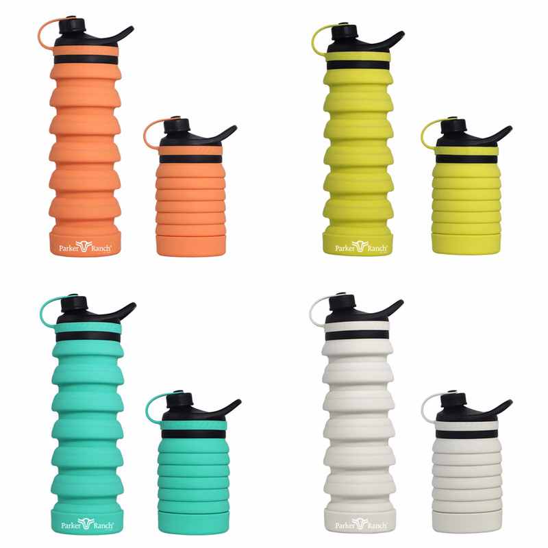 27 Ounce Collapsible Silicone Telescopic Water Bottle