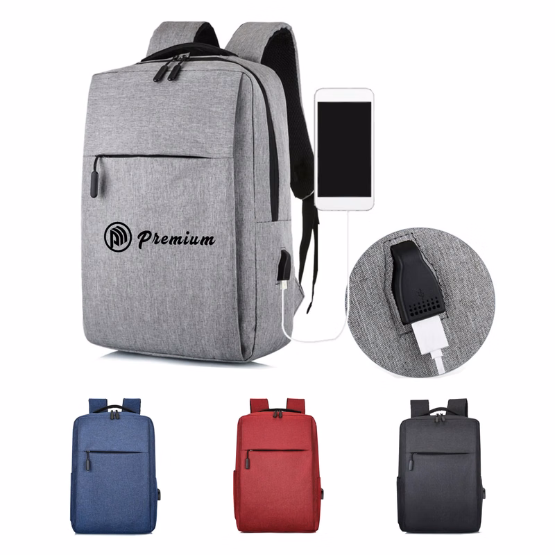 Laptop Backpack With USB Port School Bag