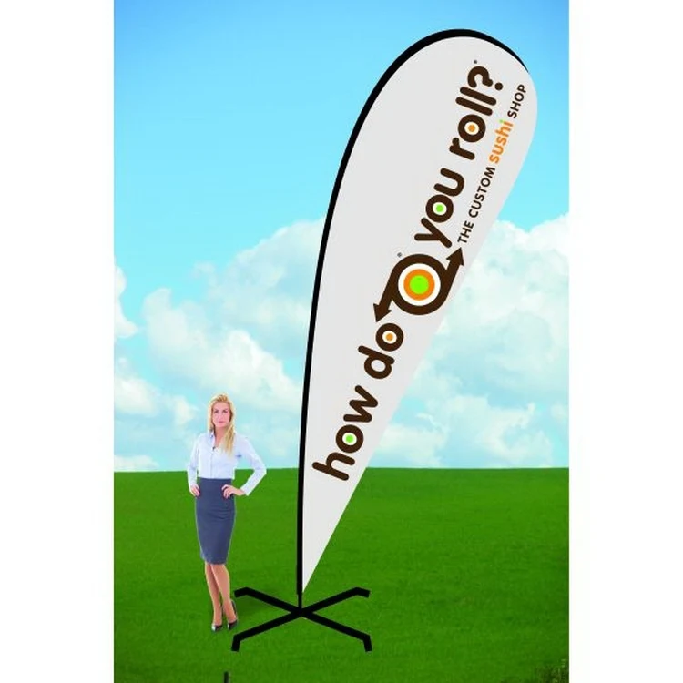 16ft Teardrop Flag with X Stand-Double 1