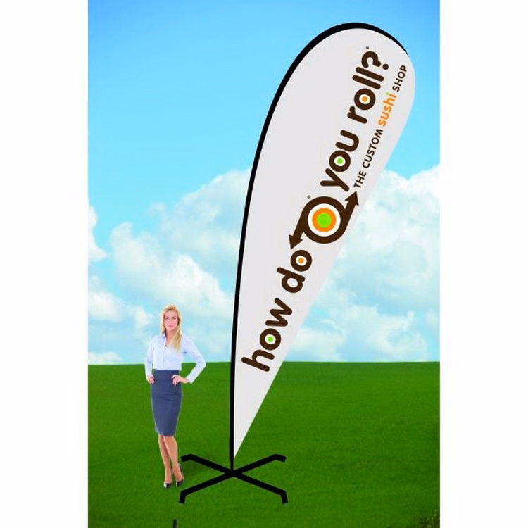 16ft Teardrop Flag with X Stand-Double