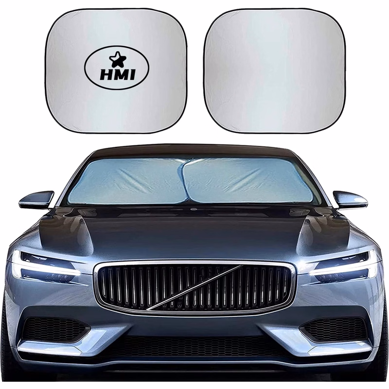 2-Piece Car Windshield Sun Shade