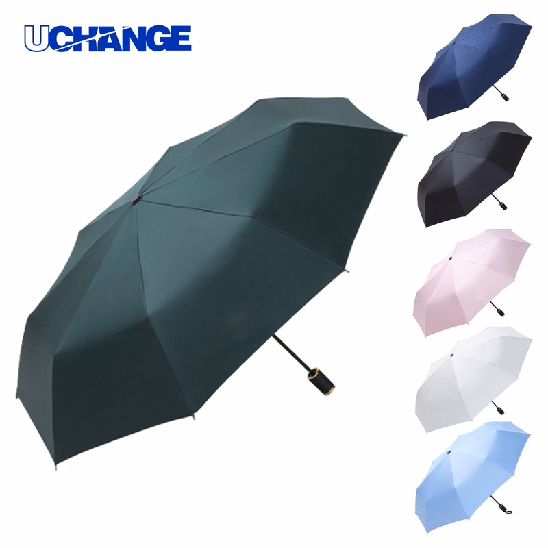 Clear Umbrella Sun Protection Rain Triple Folding