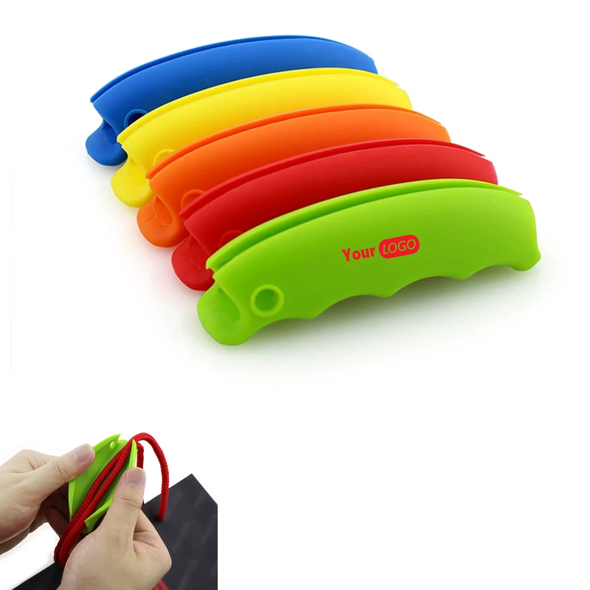Shopping Bag Silicone Handle Supermarket Plastic Grip 1