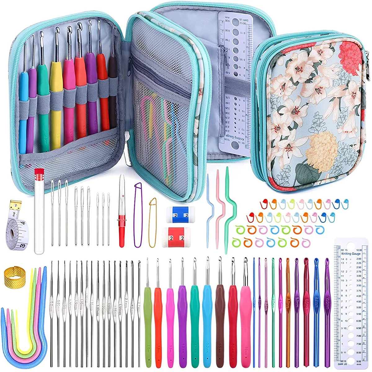 96 Pack Crochet Hooks Set 1