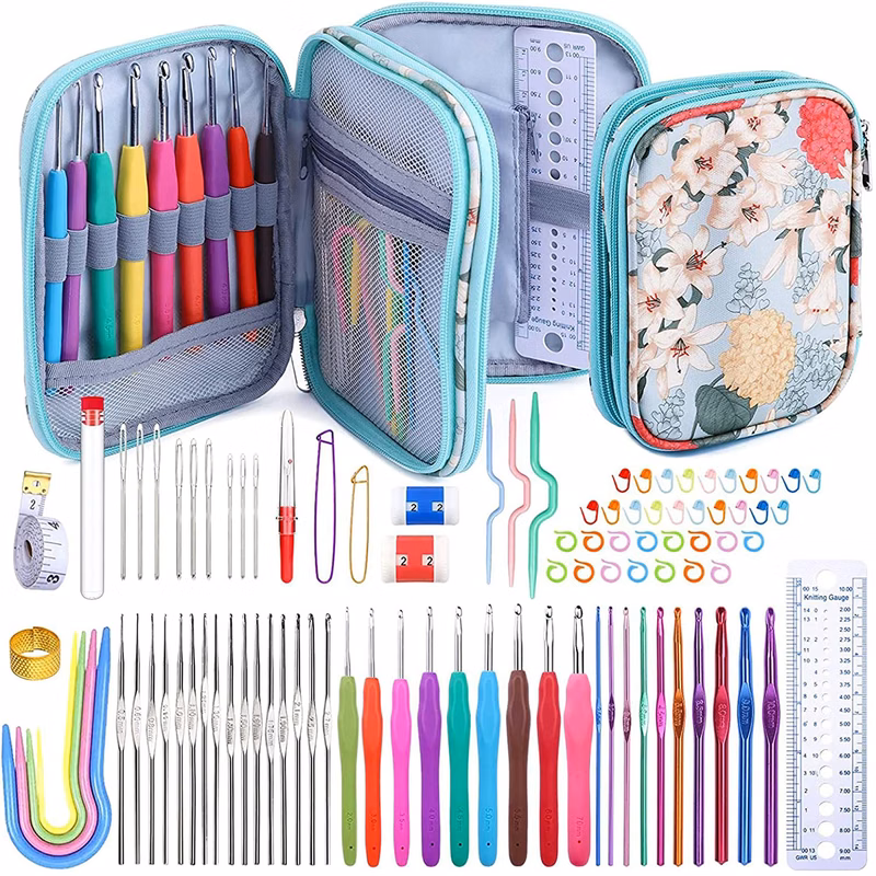 96 Pack Crochet Hooks Set