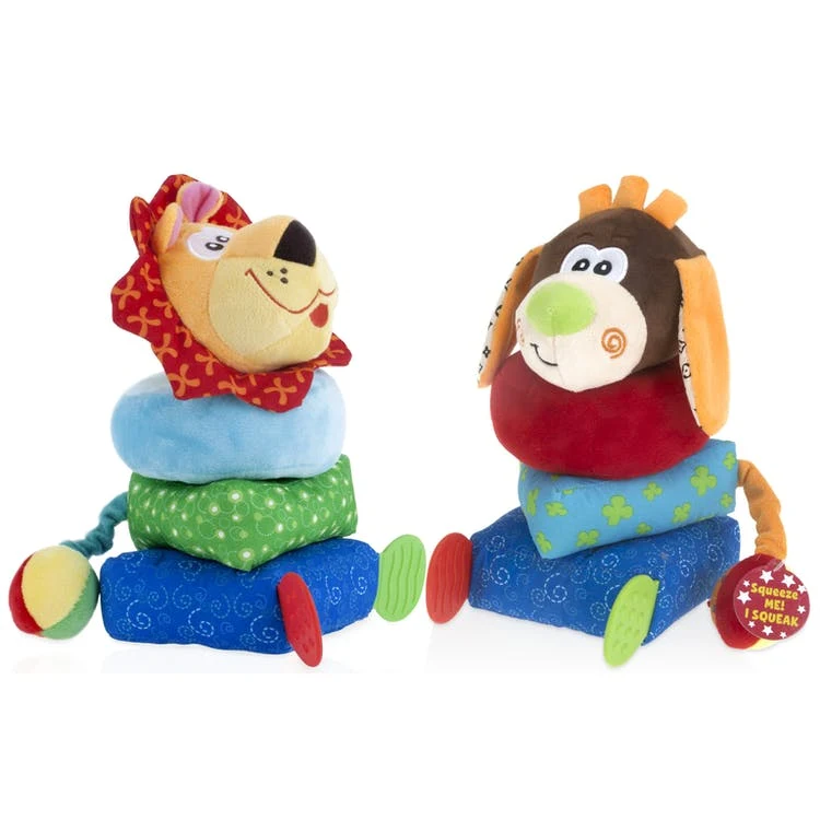 Nuby Teething Blankies - Owl Koala Monkey Elephant Shapes 1
