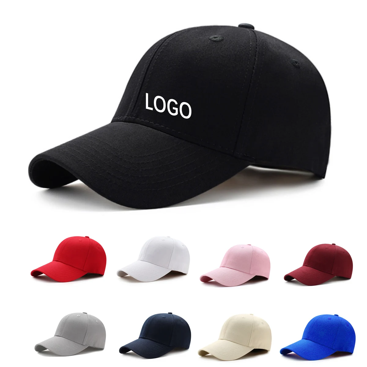 MOQ10 Sun Blocking Advertising Baseball Cap Cotton Hat 1