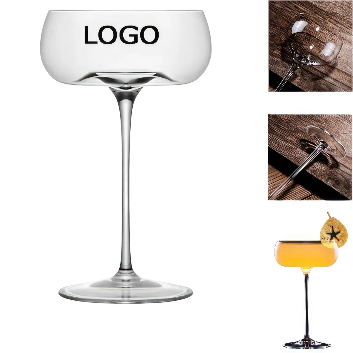 6 OZ Coupe Cocktail Glasses 1