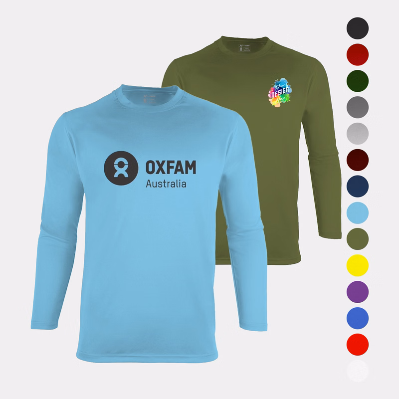Men's Long Sleeve Performance Crew Neck T-Shirt