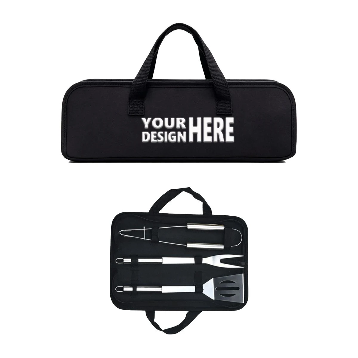 3 Piece Stainless Steel BBQ Tool Set 1