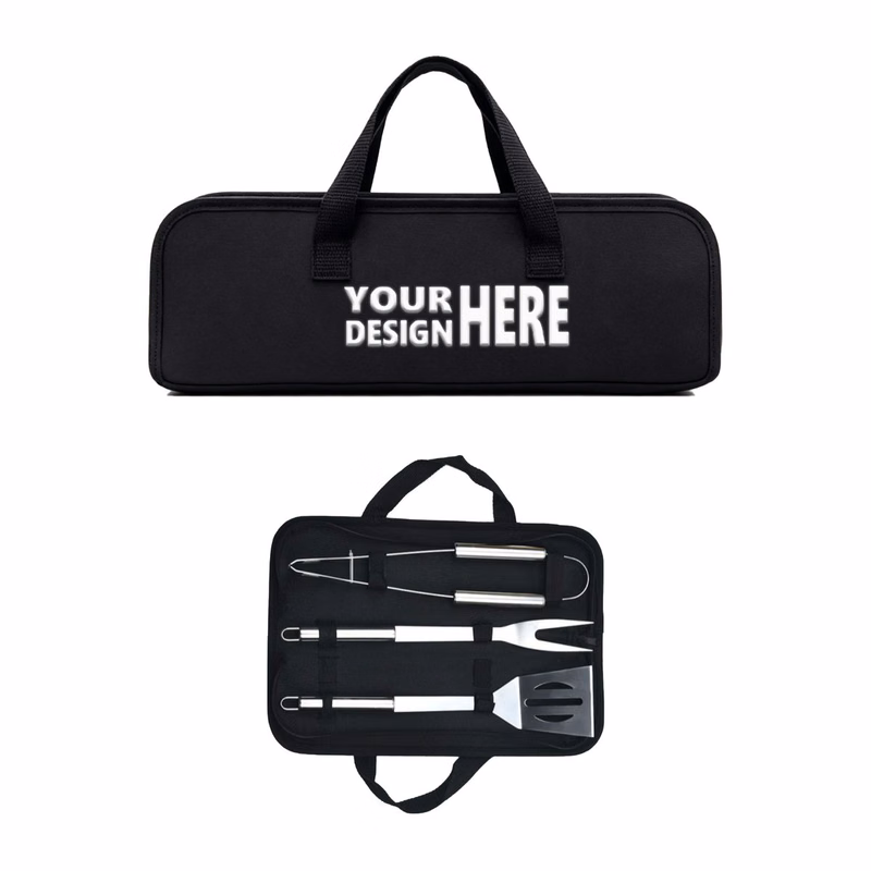 3 Piece Stainless Steel BBQ Tool Set