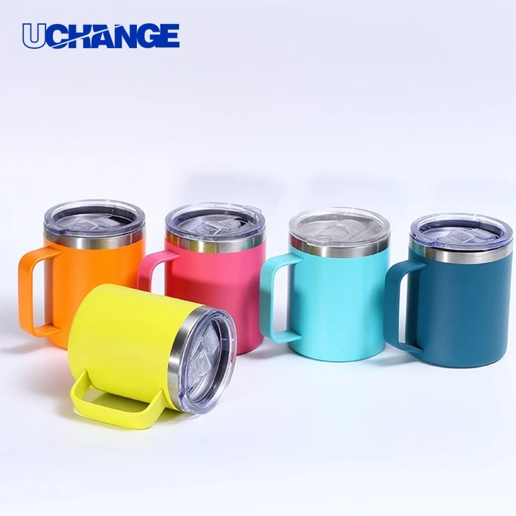 12oz Stainless Steel Insulated Coffee Mug with Handle 1