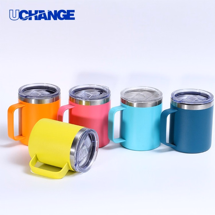 12oz Stainless Steel Insulated Coffee Mug with Handle