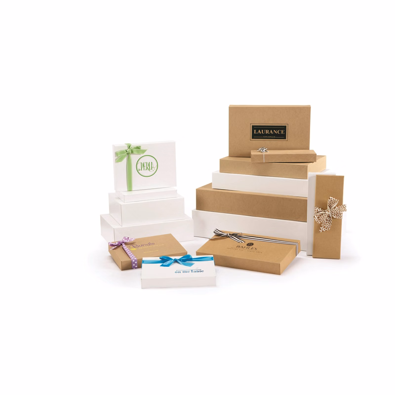 White Gloss Pop-Up Apparel Boxes