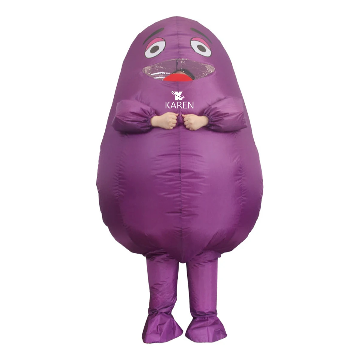 Purple Inflatable Grimace Costume 1