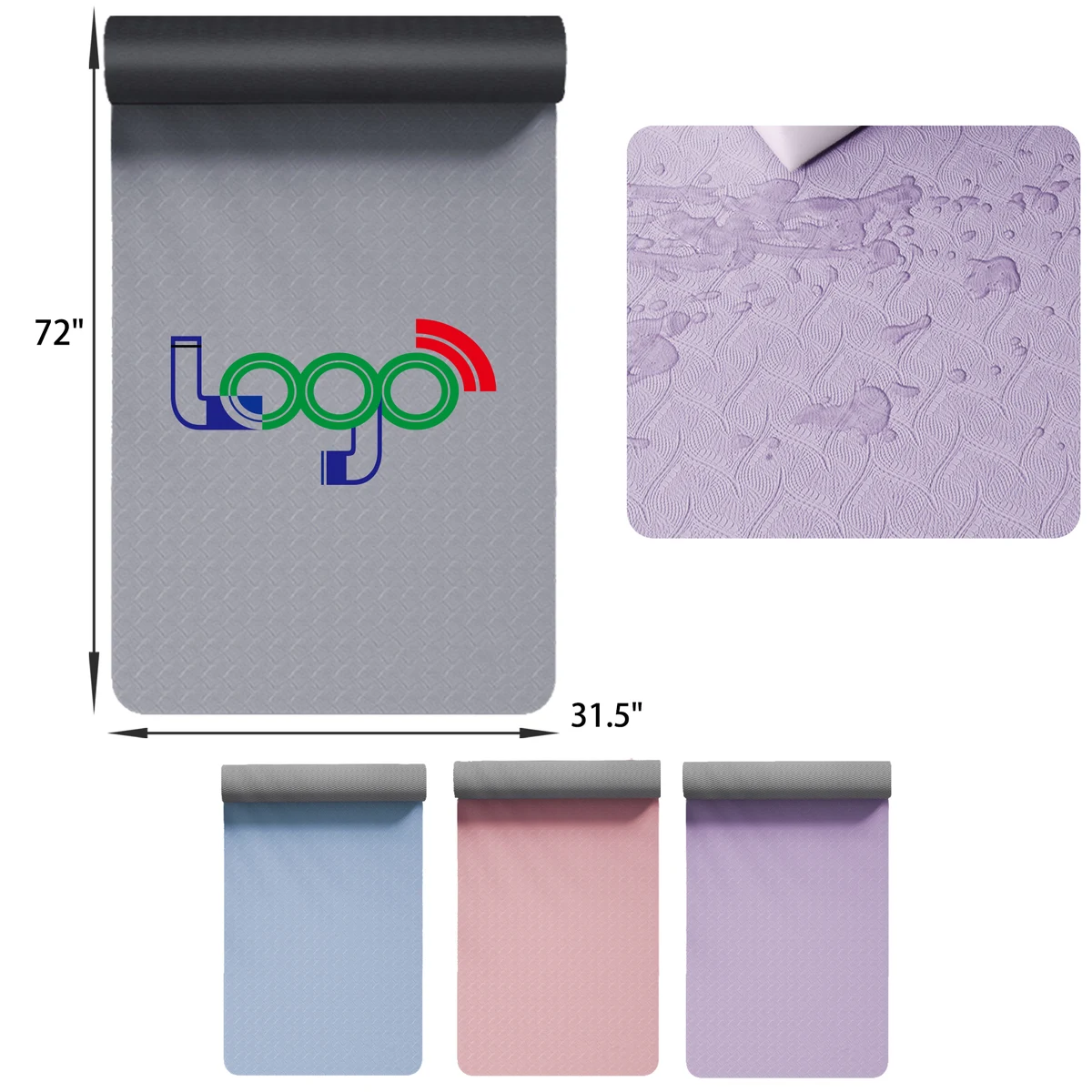 MOQ 30 PCS Comfortable 6MM TPE Yoga Mat 1