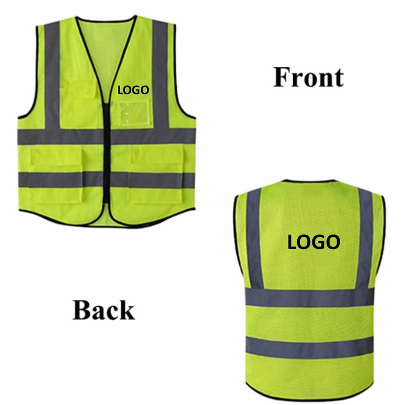 Mesh Multi-Pockets Reflective Safety Vest