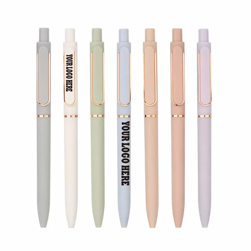 Matte Soft Rubber Coated Ballpoint Pens MOQ 10pcs
