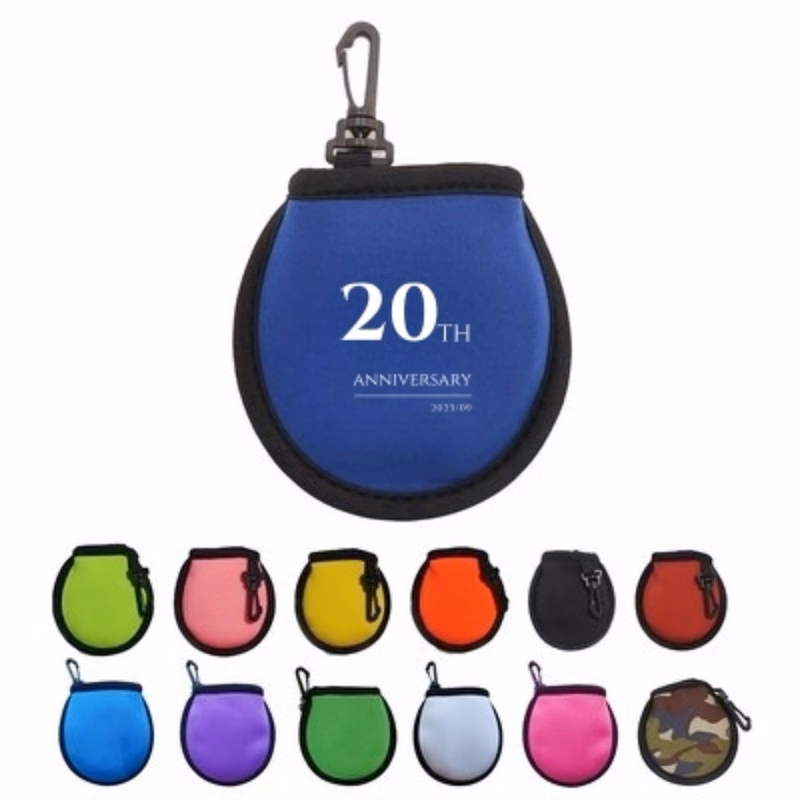 Pocket Golf Ball Washer Pouch With Keychain