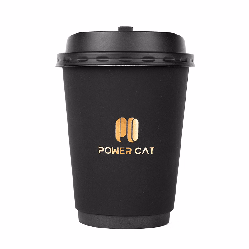 12OZ Foil Stamping Coffee Paper Cup