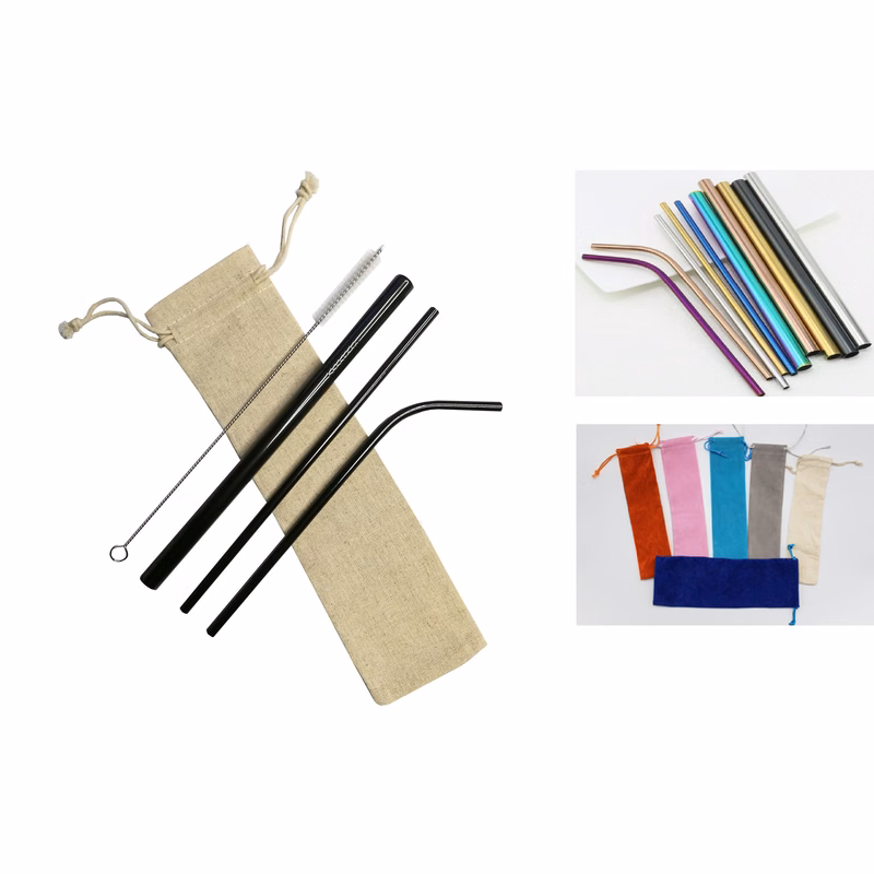 4 pieces set colored Stainless Steel Straws With Cleaning Brush,FREE SHIPPING!