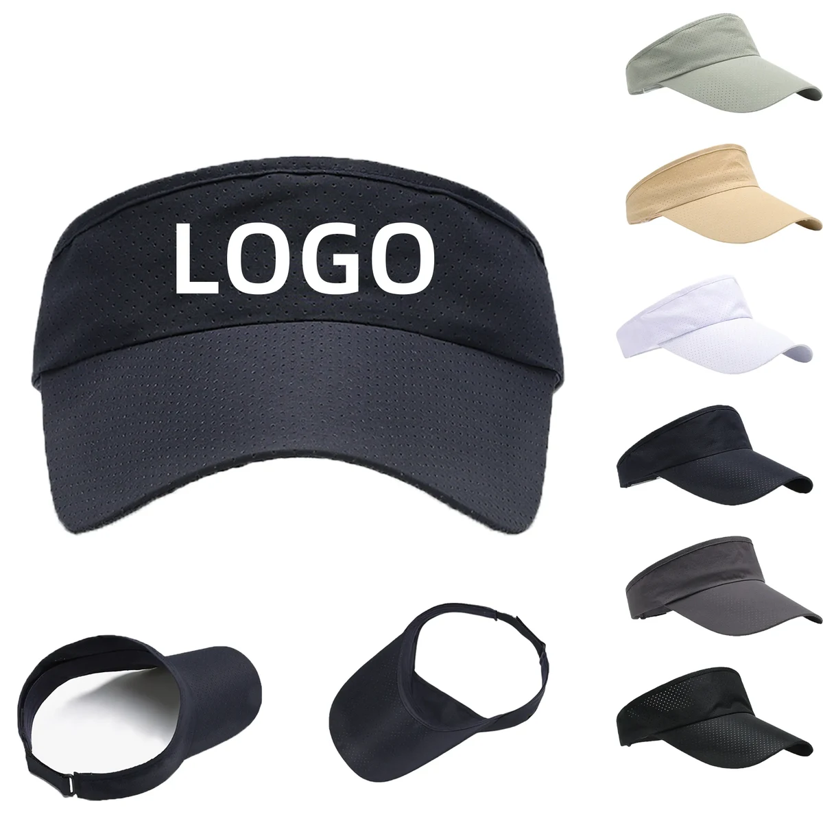 Lightweight Stretchy Sports Visor for Running Tennis Golf 1