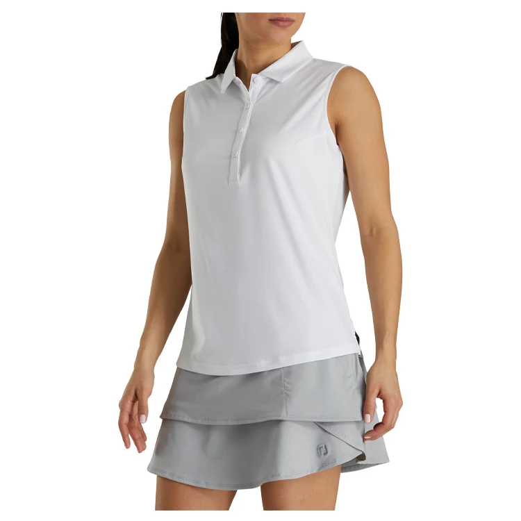 FootJoy Ladies Sleeveless Essential Shirt- Solid 1