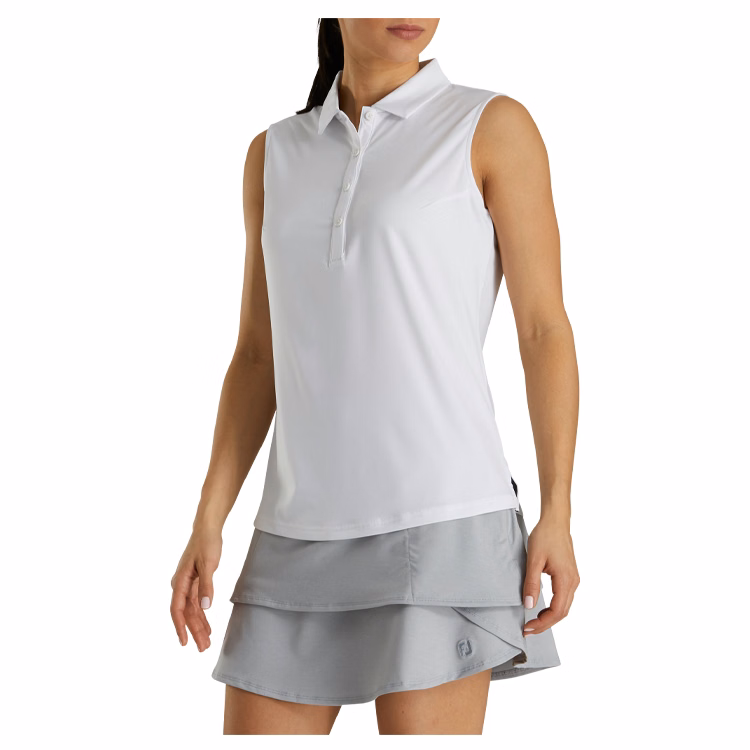 FootJoy Ladies Sleeveless Essential Shirt- Solid