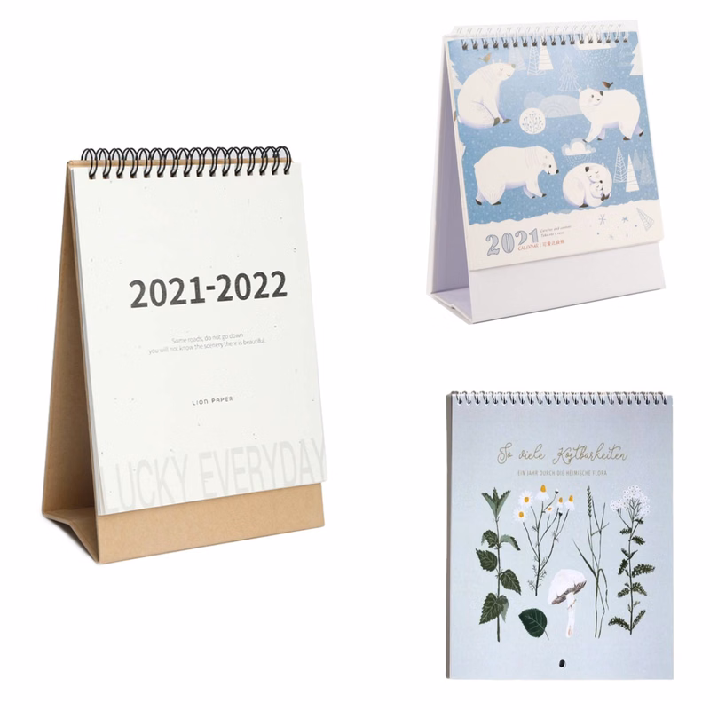Vertical Monthly Advent Table Desk Calendar