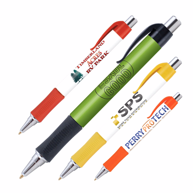 Graphic Grip Plastic Pen (Full Color Imprint)